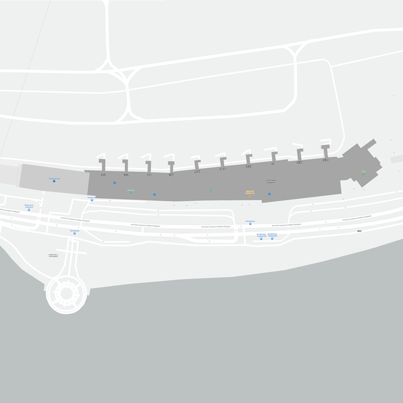 Aeroparque Jorge Newbery terminal map
