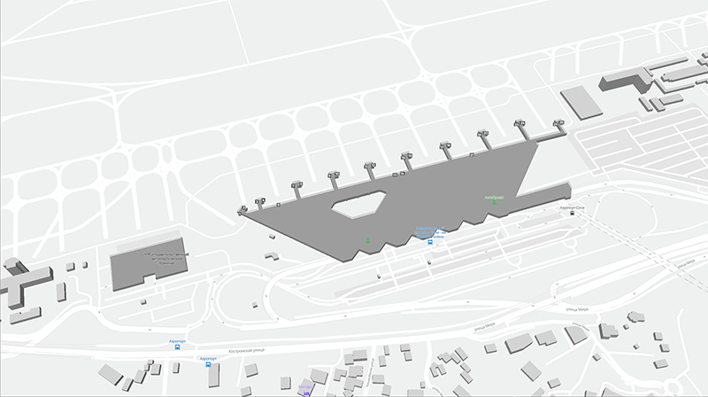 Internacional de Sochi terminal map