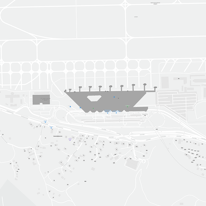 Internacional de Sochi terminal map