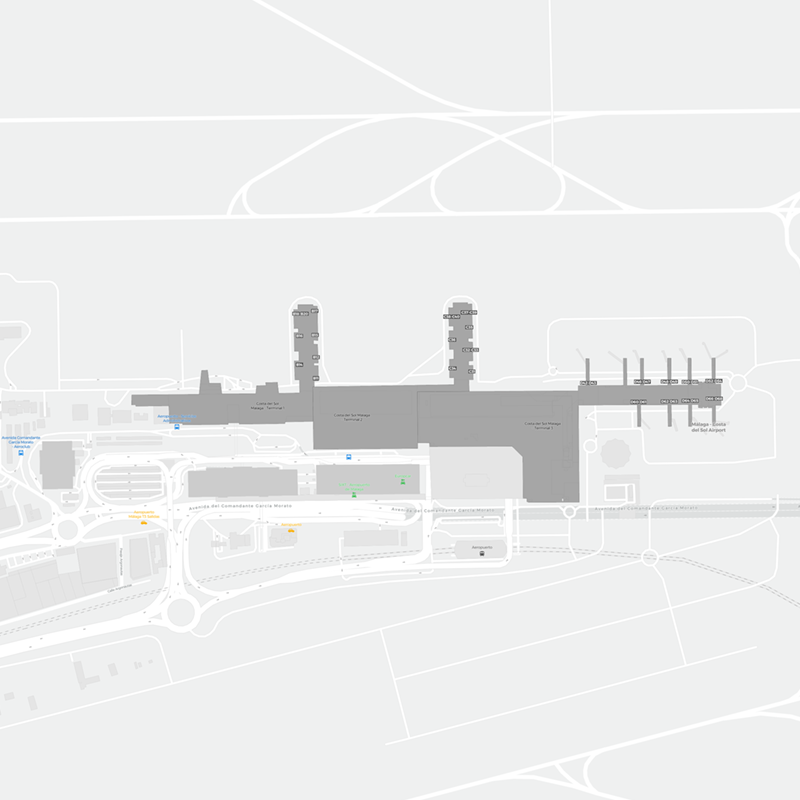 Málaga Airport terminal map