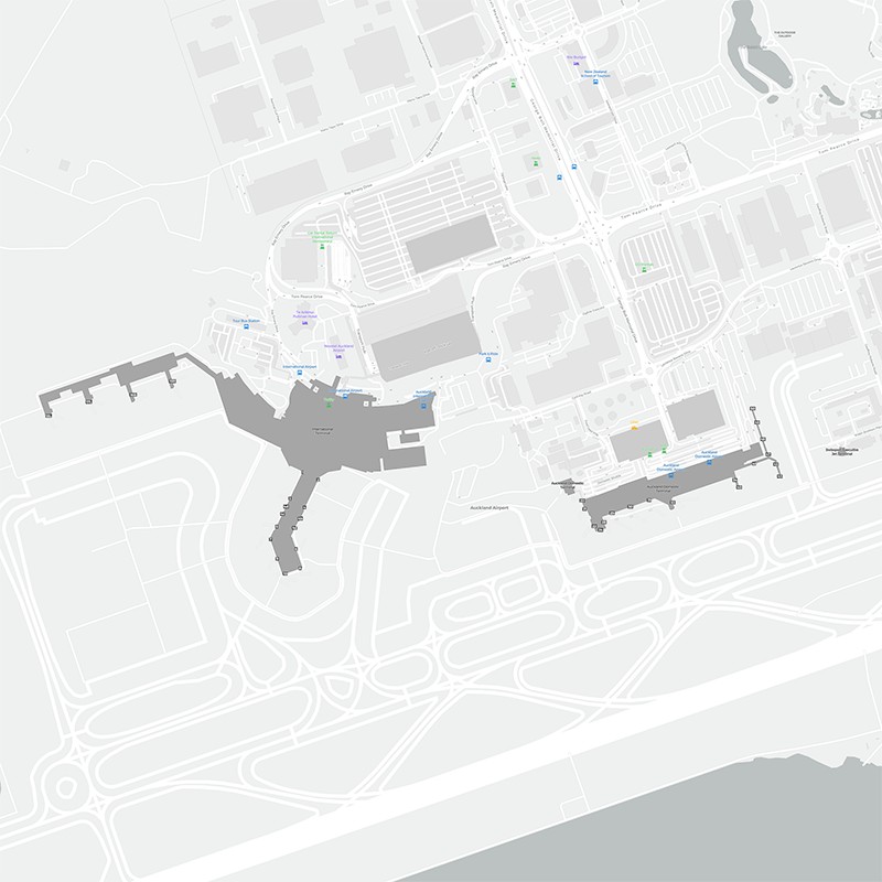 Auckland terminal map
