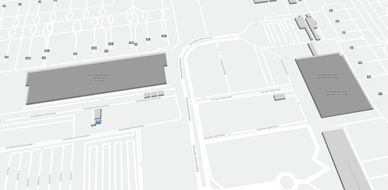 Ahmedabad Airport terminal map
