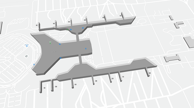 Queen Alia Intl terminal map