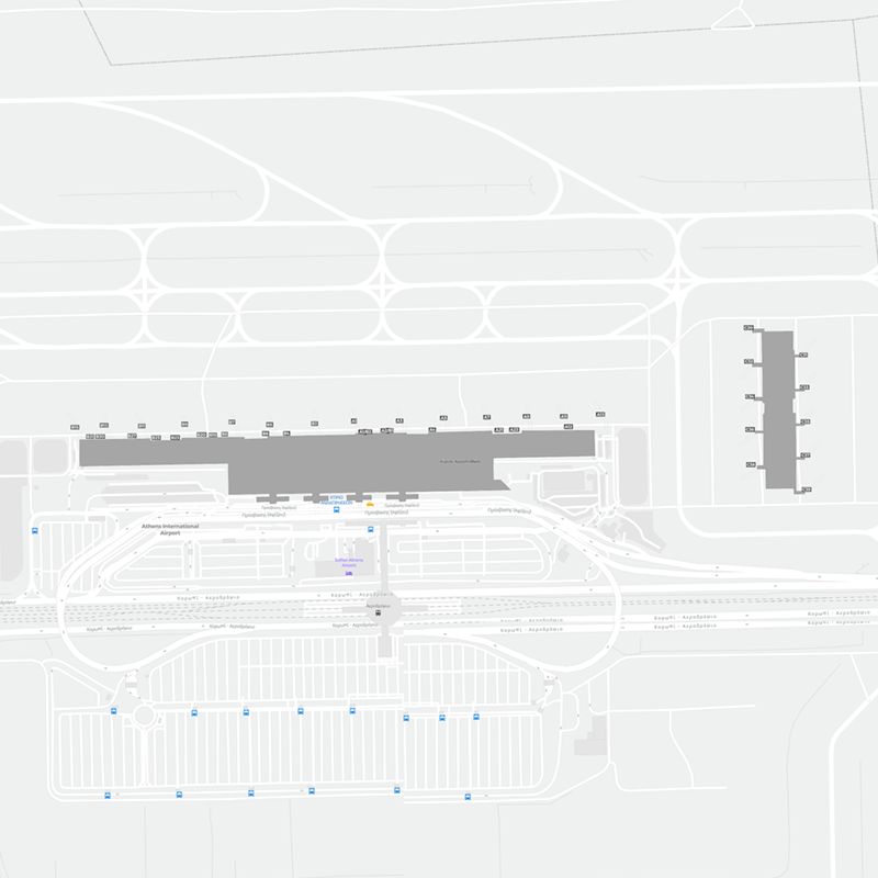 Athens International Airport terminal map