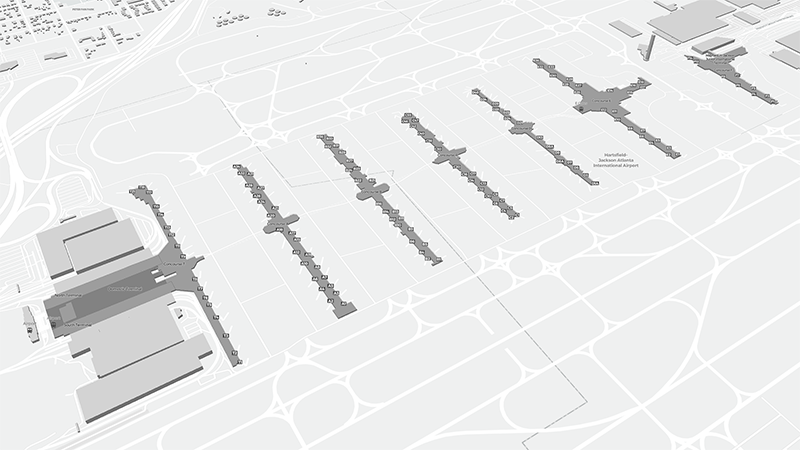 Hartsfield-Jackson terminal map