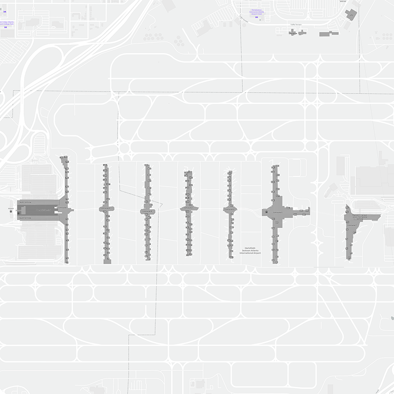 Hartsfield-Jackson terminal map