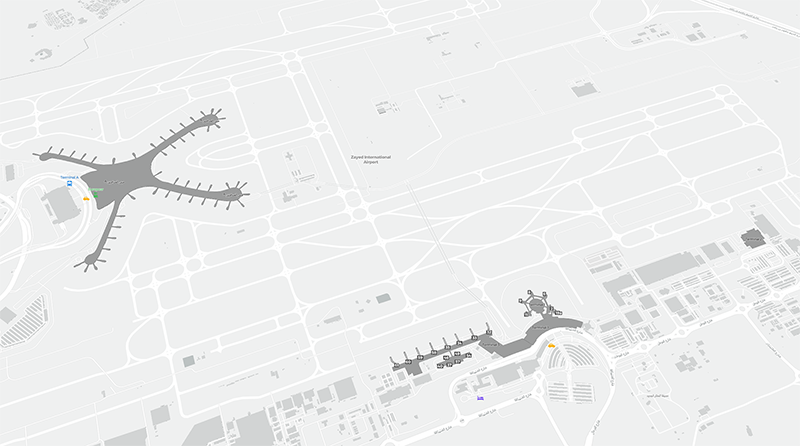 Zayed Intl terminal map