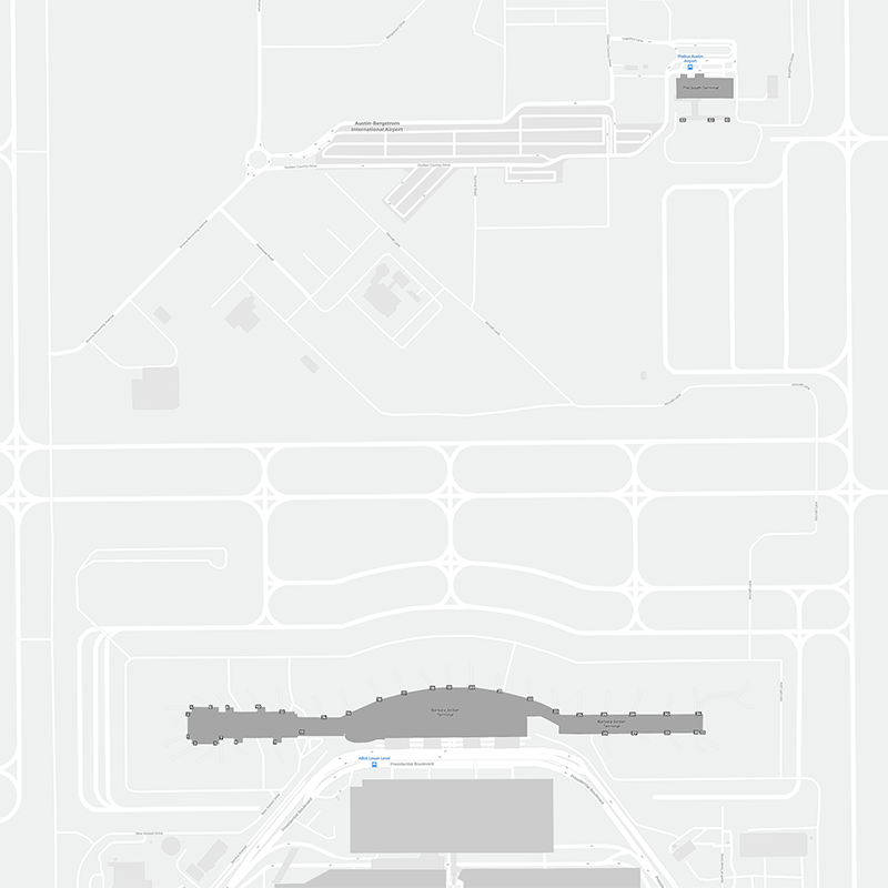 Austin-Bergstrom terminal map