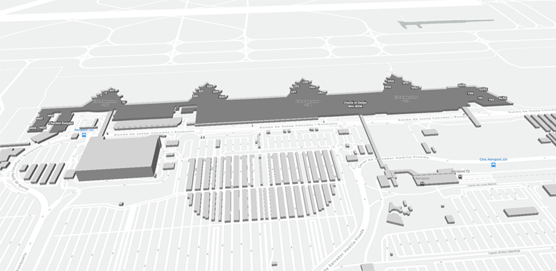 El Prat Airport terminal map