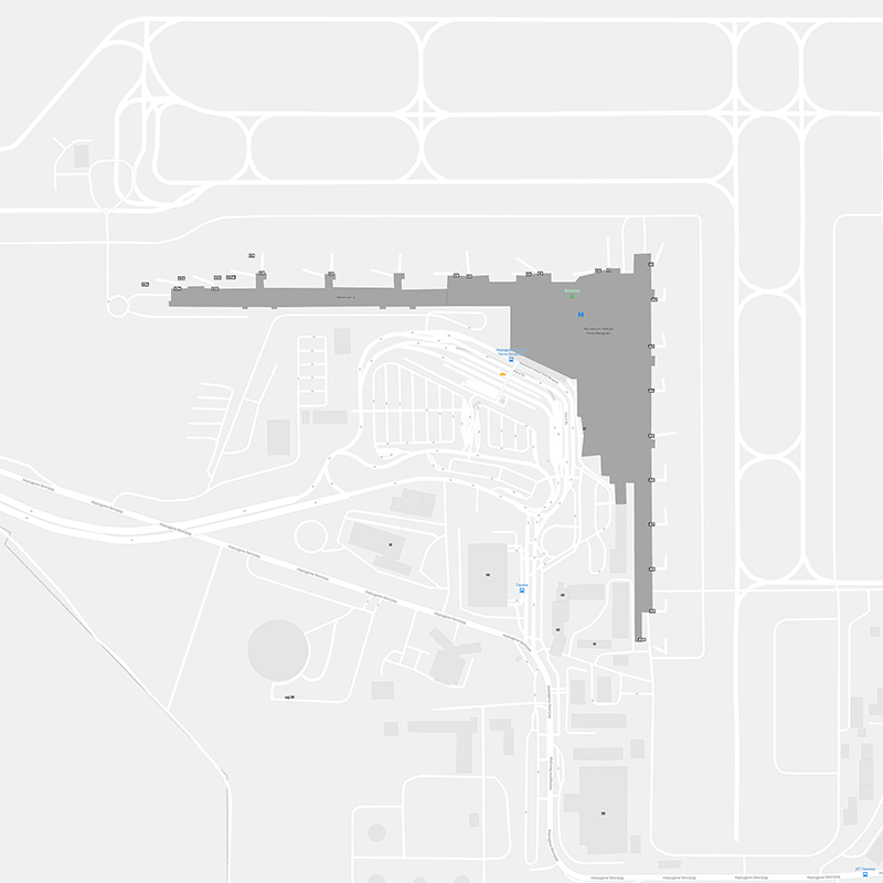 Nikola Tesla terminal map