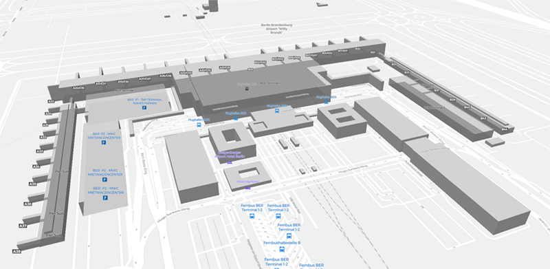 Berlin Brandenburg Airport terminal map