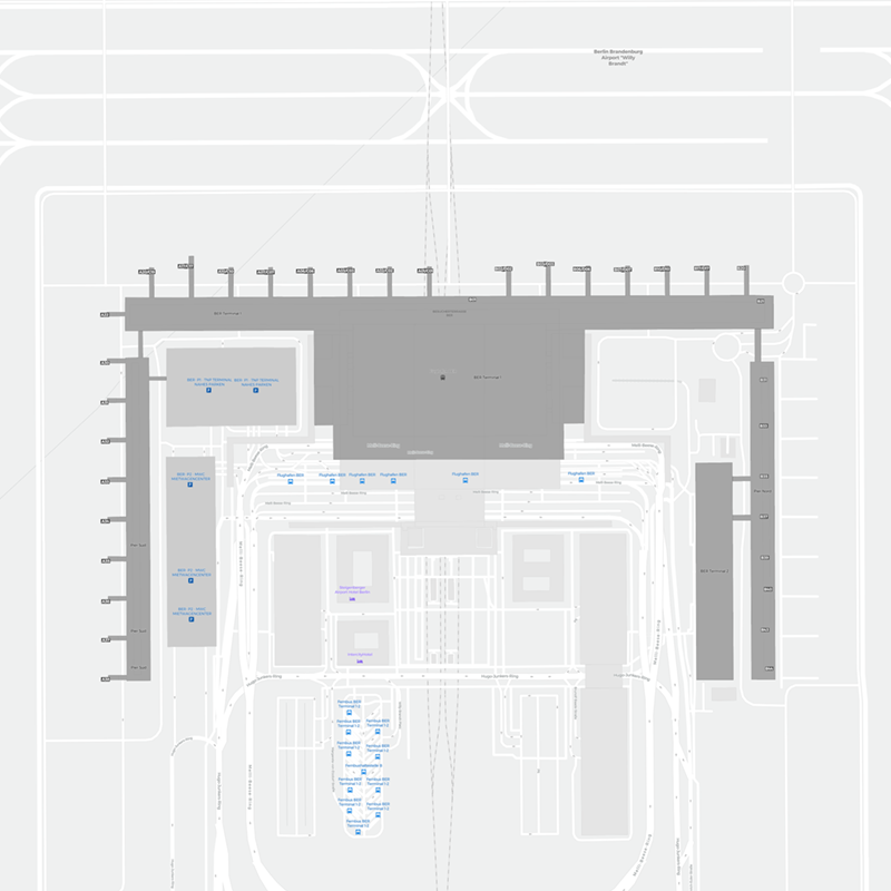 Berlin Brandenburg Airport terminal map