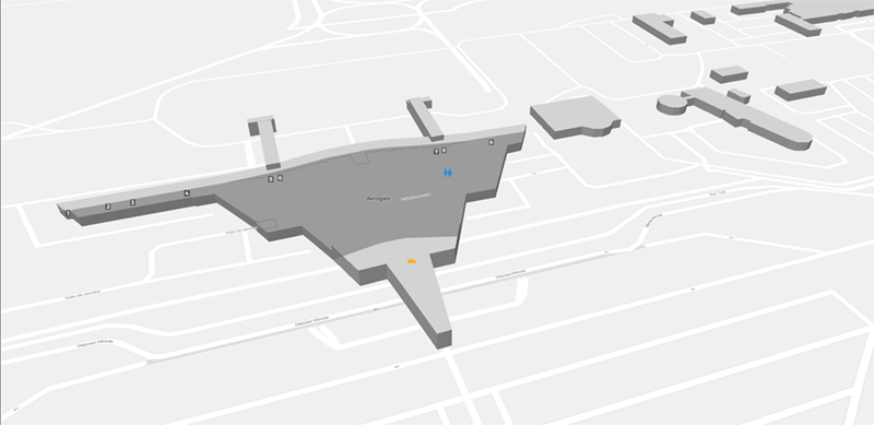 Guipavas terminal map