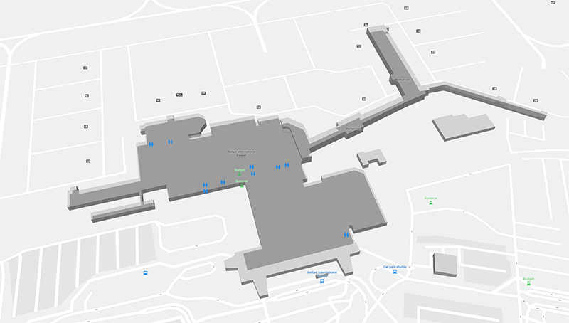 Belfast terminal map
