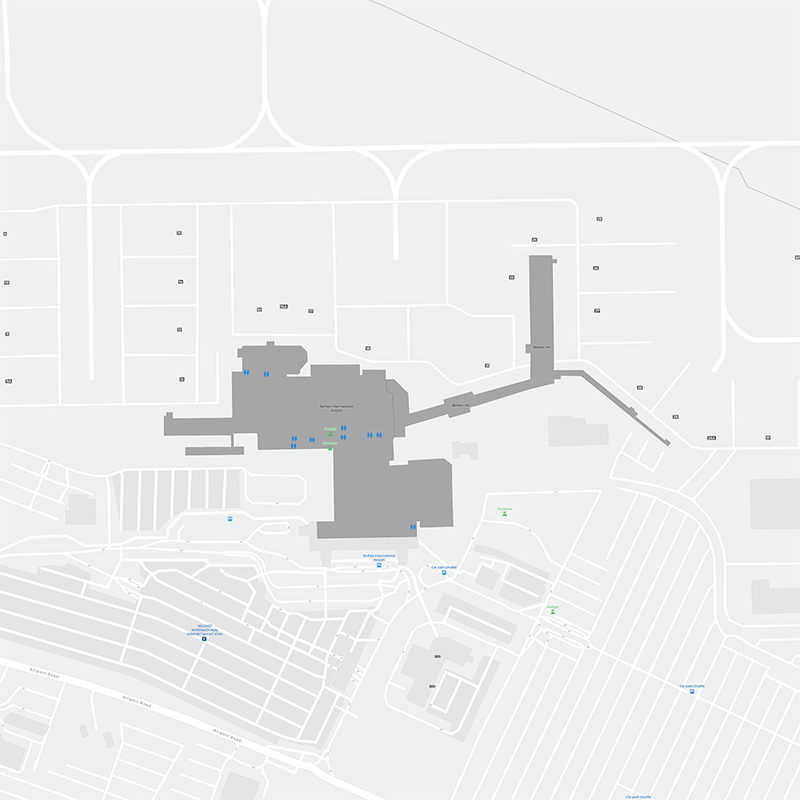 Belfast terminal map