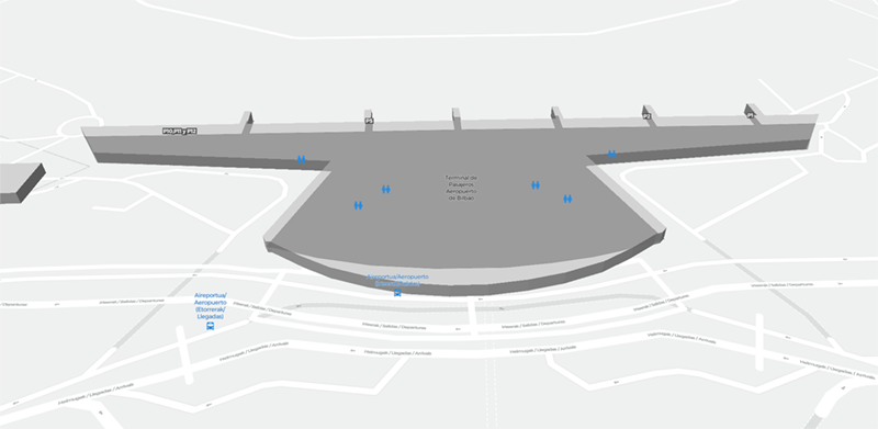 Bilbao Airport terminal map
