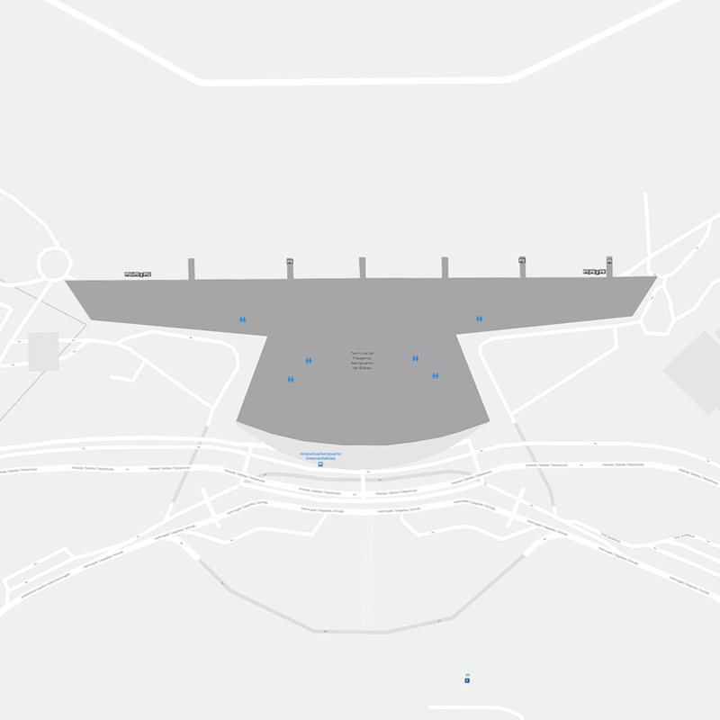 Bilbao Airport terminal map