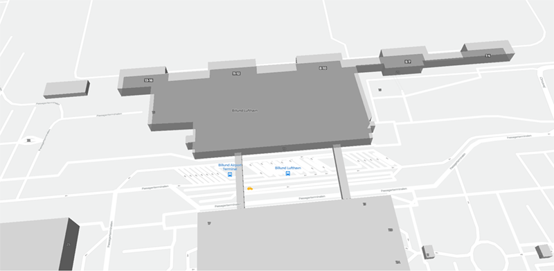 Billund Airport terminal map