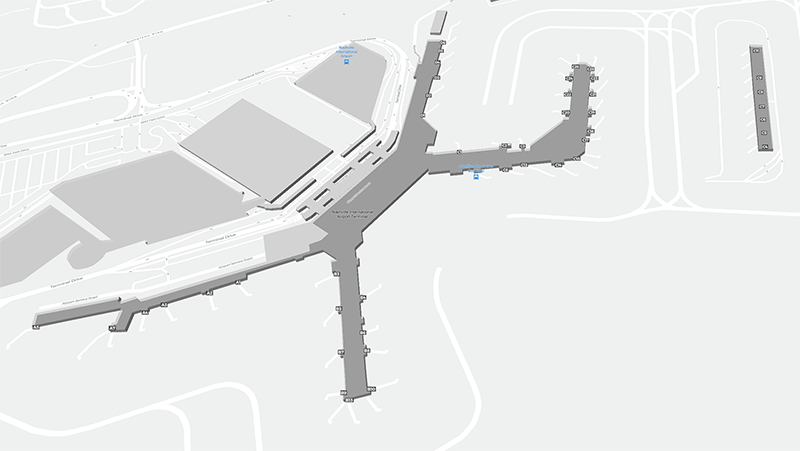 Nashville Intl terminal map