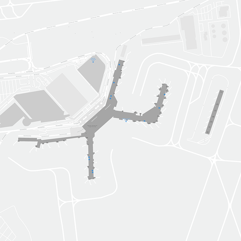 Nashville Intl terminal map