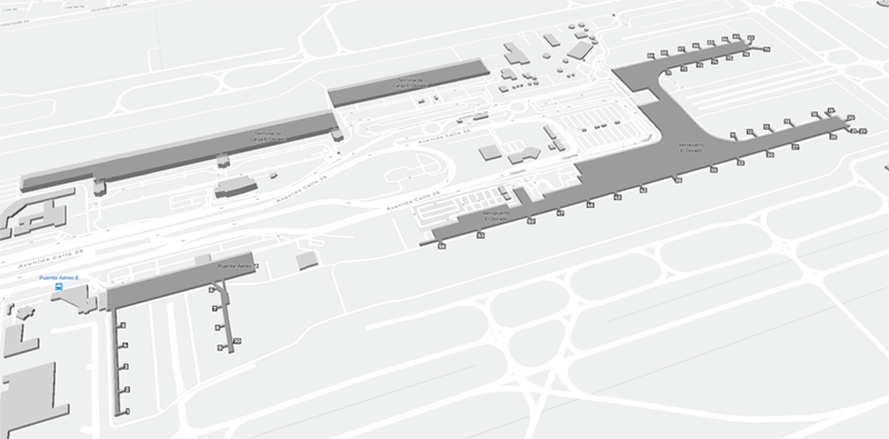 El Dorado International Airport terminal map