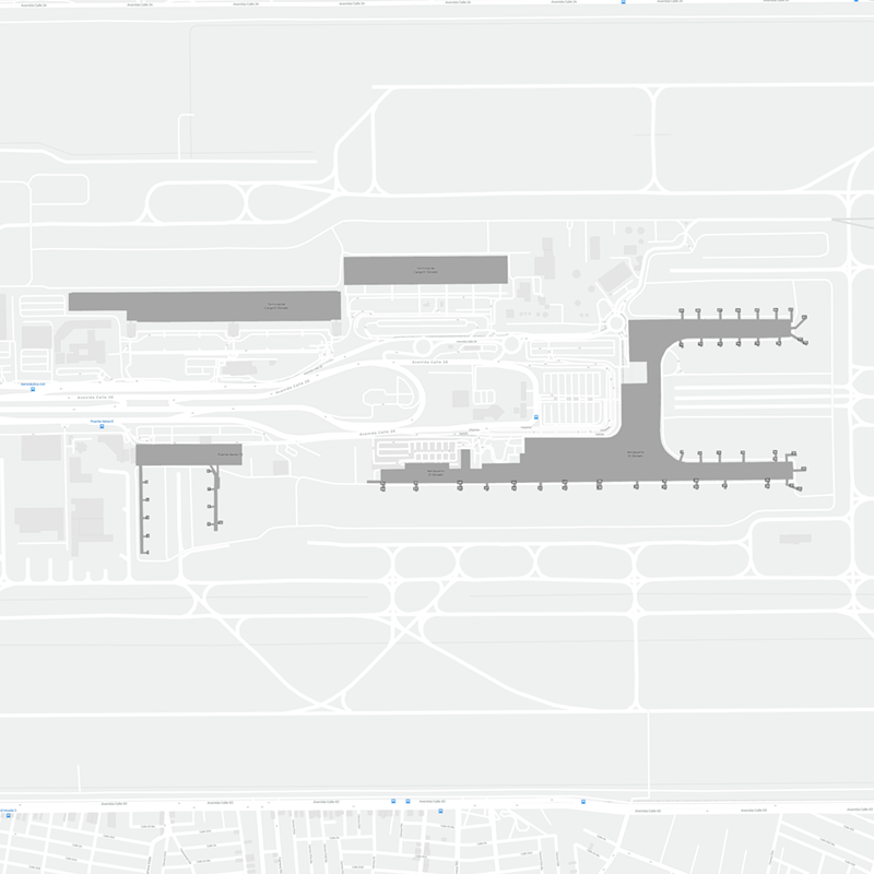 El Dorado International Airport terminal map