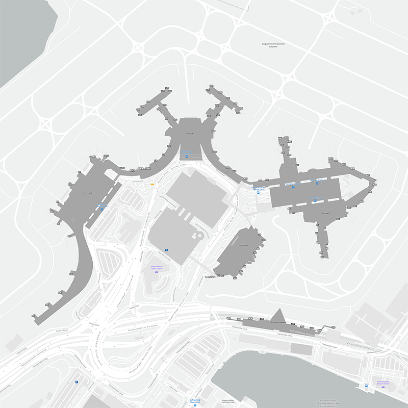 Logan Intl terminal map