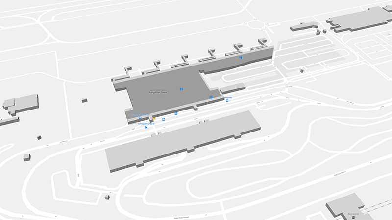 Bari-Karol Wojtyla terminal map