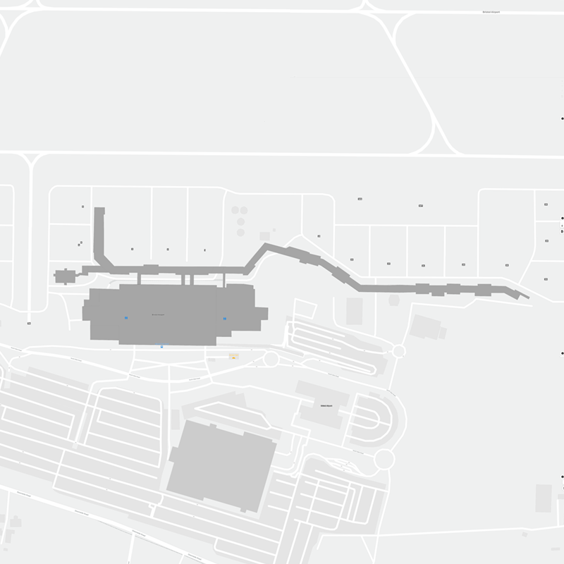 Bristol Airport terminal map