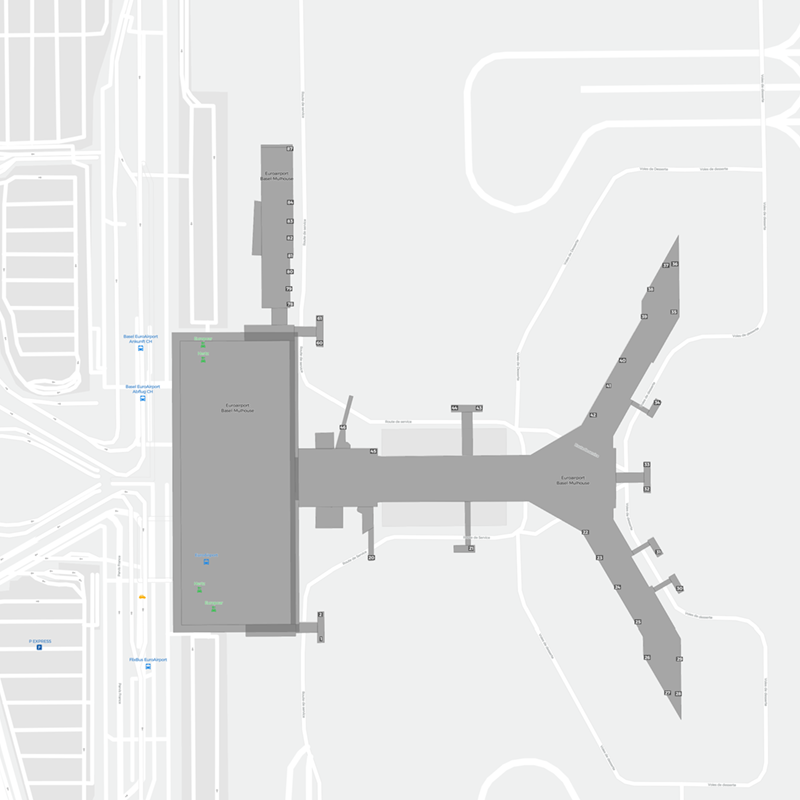 EuroAirport Basel Mulhouse Freiburg terminal map