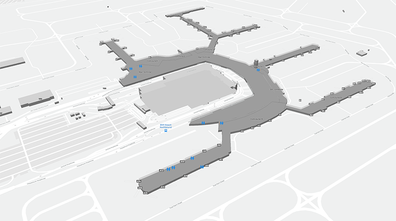 Baltimore/Washington terminal map