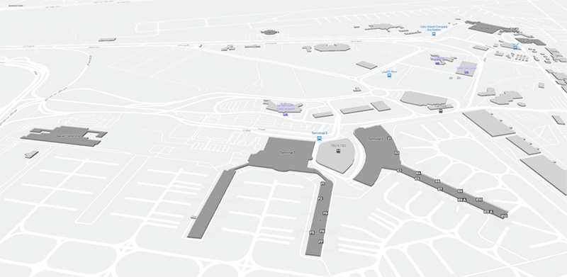 Cairo International Airport terminal map