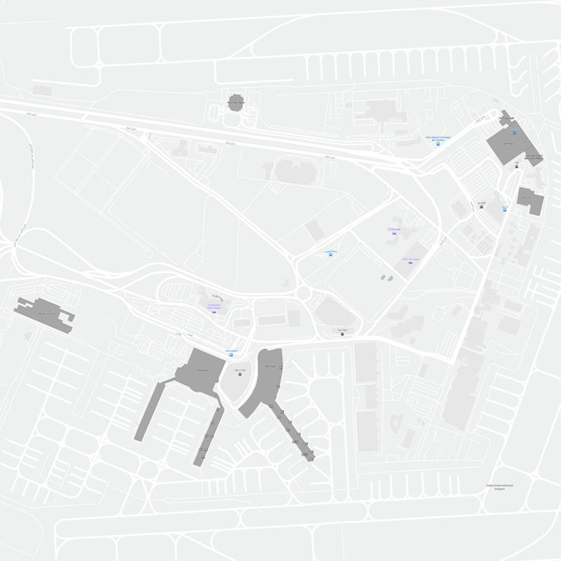 Cairo International Airport terminal map
