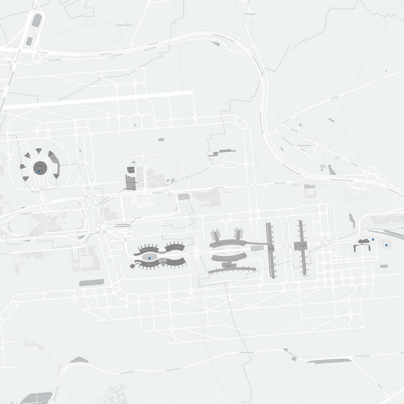 Charles De Gaulle terminal map