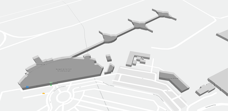 Aulnat terminal map