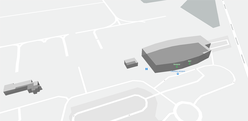 Carpiquet terminal map