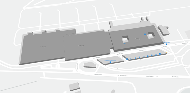 Corfu International Airport terminal map