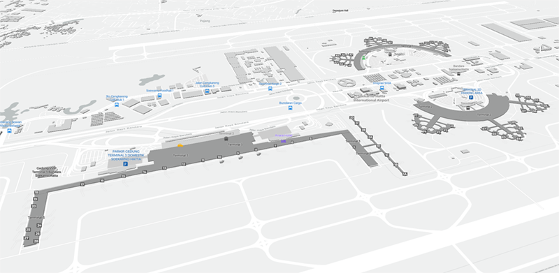 Soekarno Hatta International terminal map