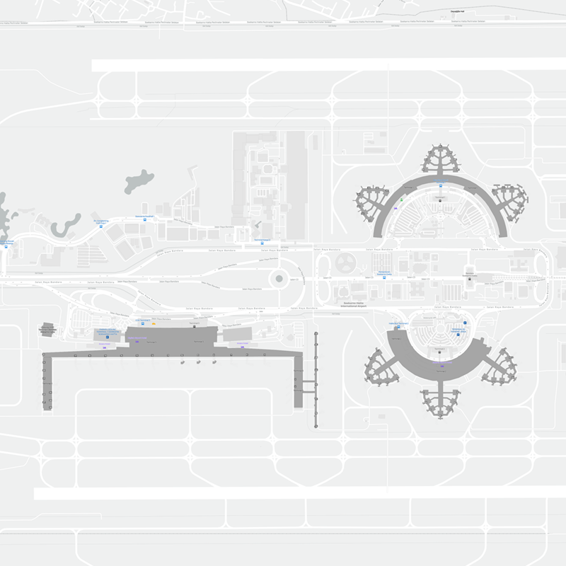 Soekarno Hatta International terminal map