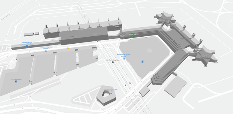 Cologne Bonn Airport terminal map