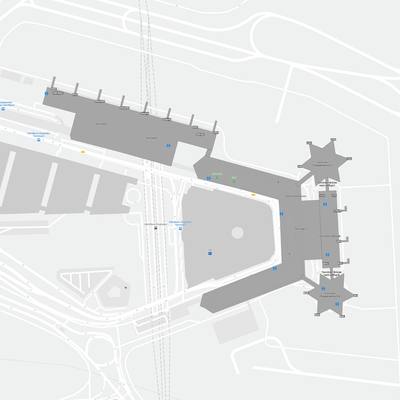 Cologne Bonn Airport terminal map