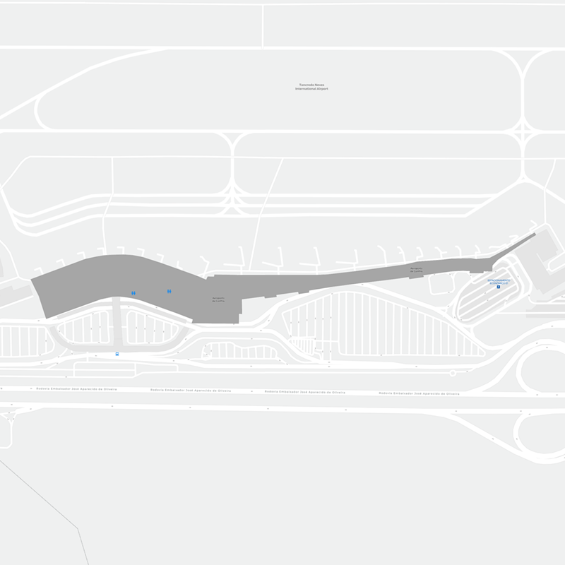 Belo Horizonte International Airport terminal map