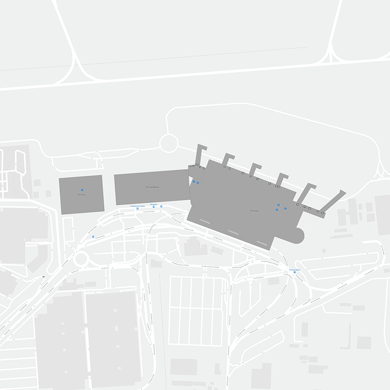 Fontanarossa terminal map