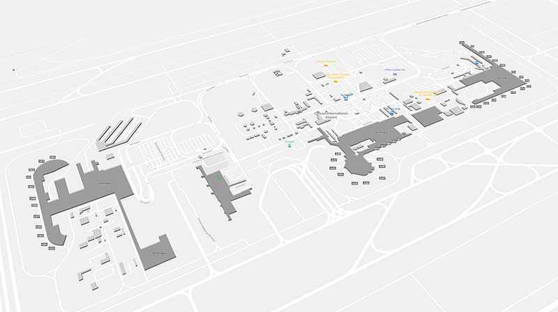 Cancún terminal map