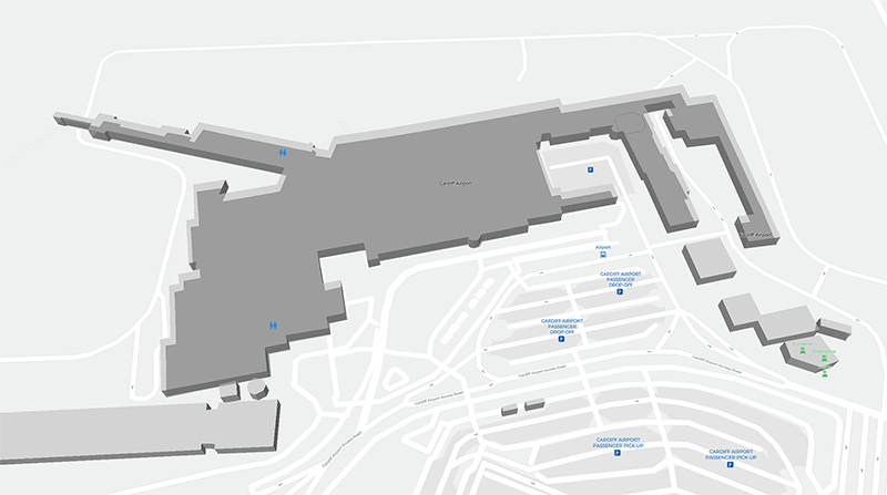 Cardiff Wales terminal map