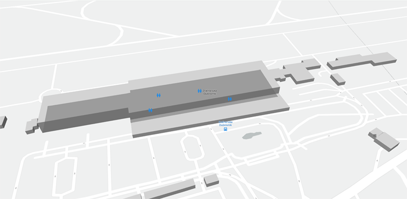 Dubrovnik terminal map