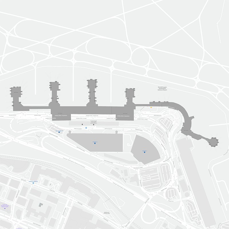 Reagan-National terminal map