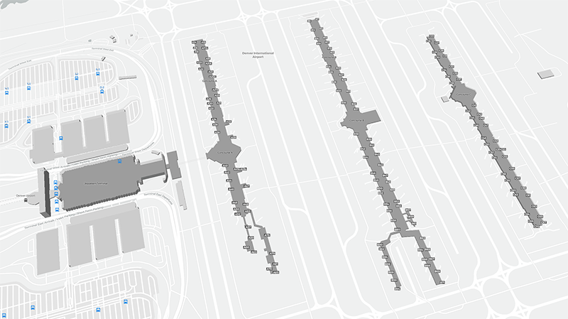 Denver terminal map
