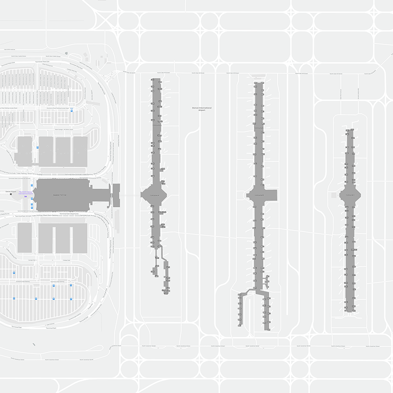 Denver terminal map