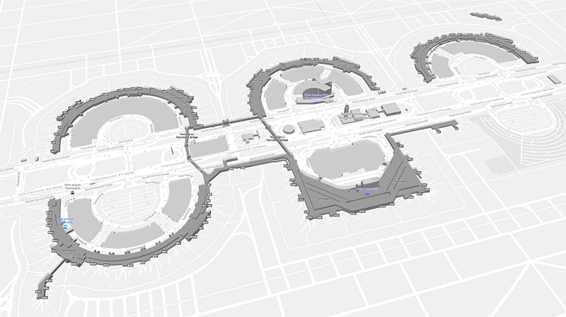 Dallas terminal map